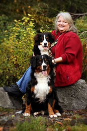 Phyllis and her two lovey dogs in Kamloops, BC