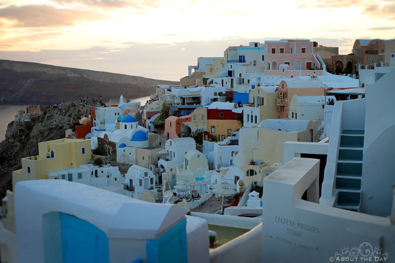 Santorini at twilight