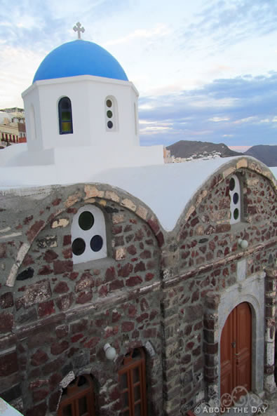 Santorini at twilight