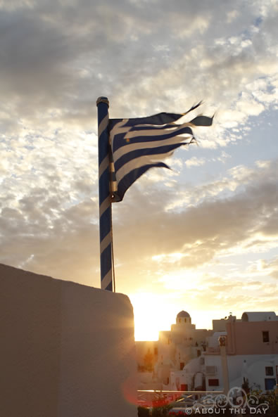 Sunset over Greece