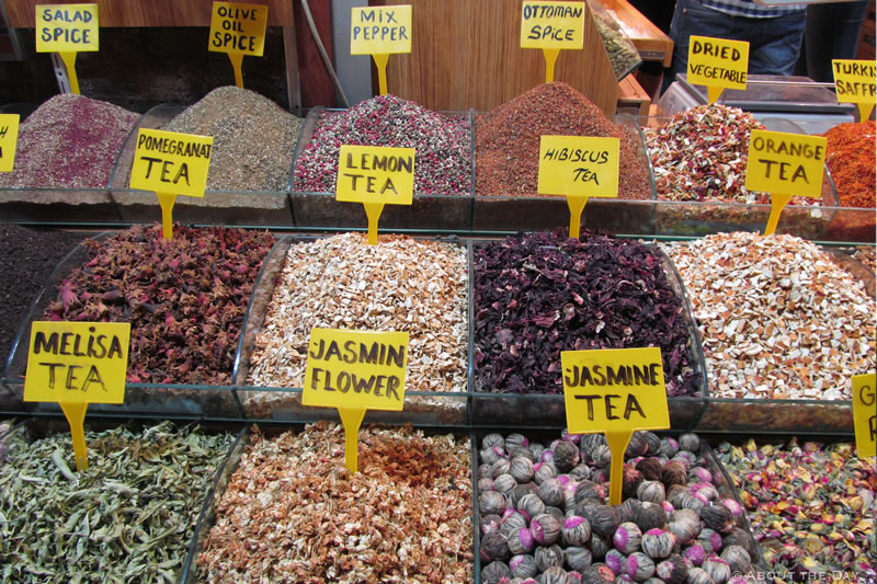 A selection of Tea in the Grand Bazaar