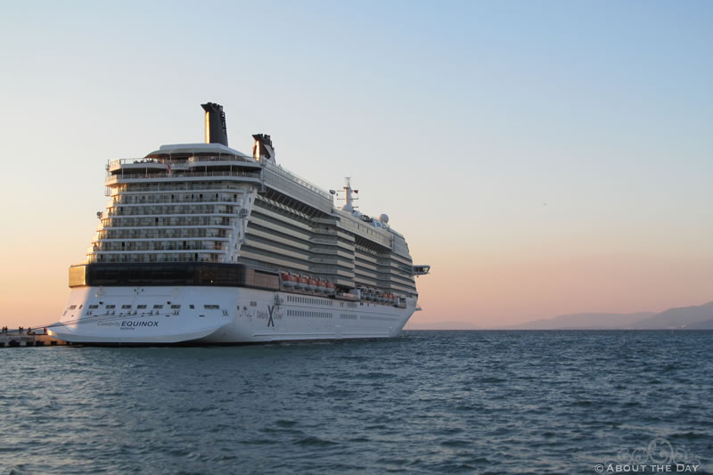 The Equinox docked in Ephesus