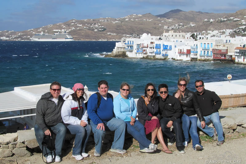 Our new friends in Mykonos, Greece