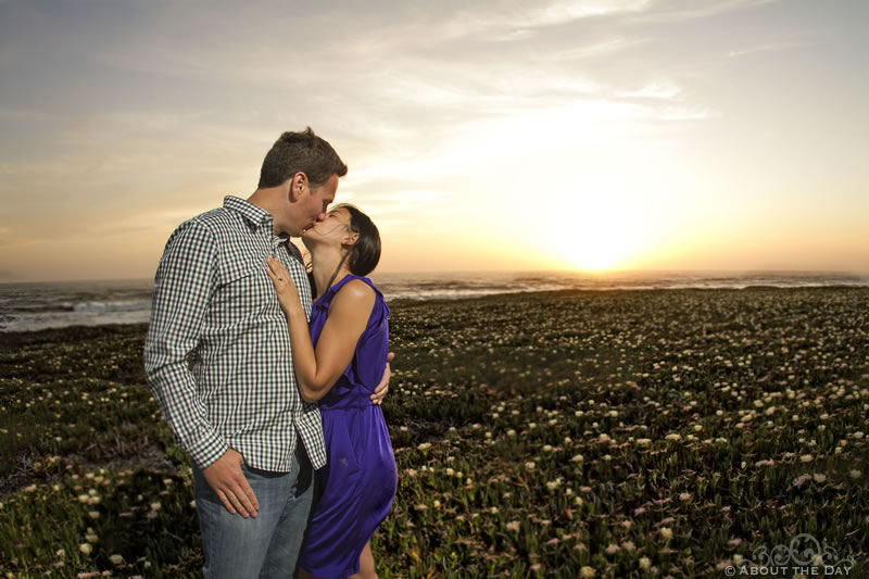 Engagement session in Pescadero, California