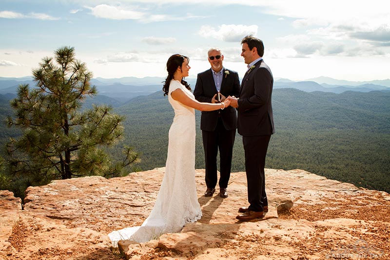 Wedding at the Mogollon Rim, Arizona