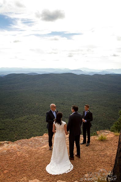 Wedding at the Mogollon Rim, Arizona