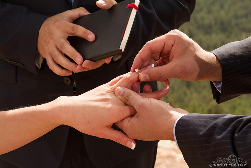 Wedding at the Mogollon Rim, Arizona