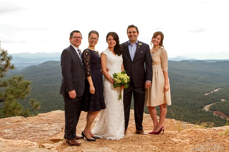 Wedding at the Mogollon Rim, Arizona