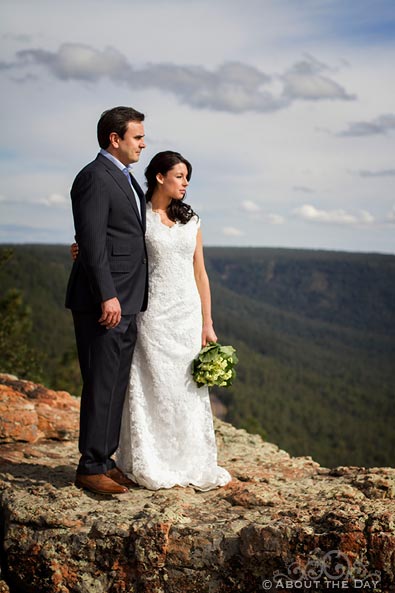 Wedding at the Mogollon Rim, Arizona