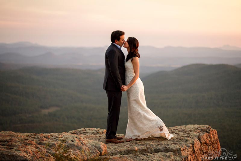 Wedding at the Mogollon Rim, Arizona