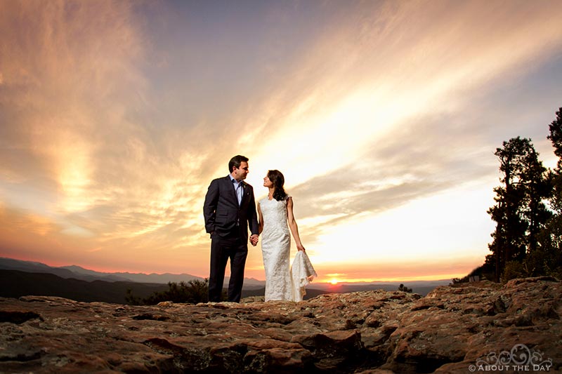 Wedding at the Mogollon Rim, Arizona