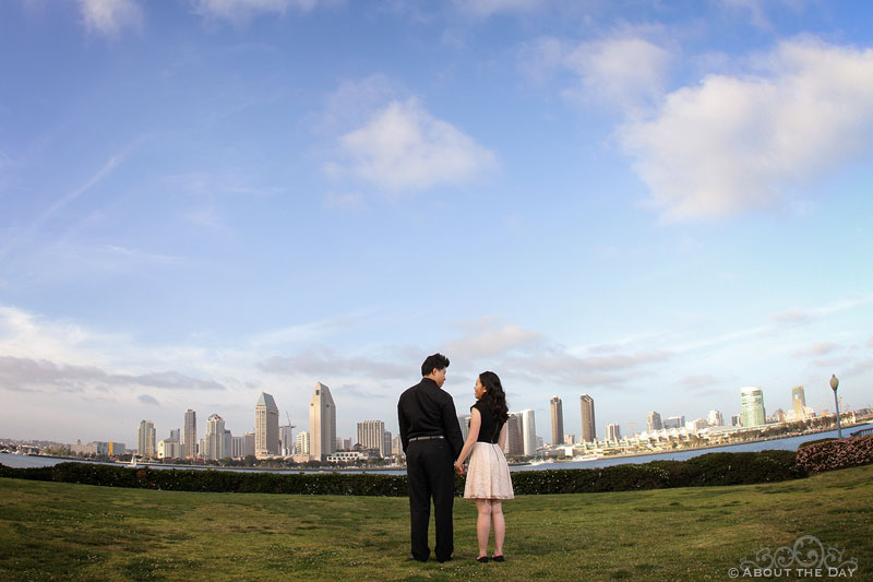 Engagement photos on Coronado Island