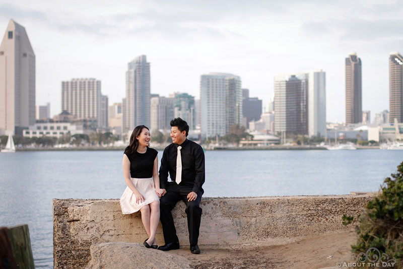 Engagement photos on Coronado Island