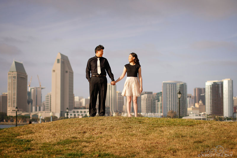 Engagement photos on Coronado Island