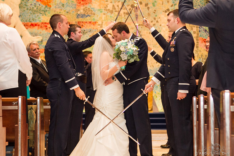 Wedding at the Air Force Academy in Colorado Springs, Colorado