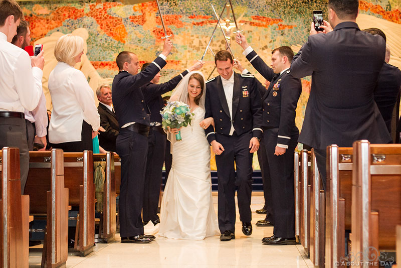 Wedding at the Air Force Academy in Colorado Springs, Colorado