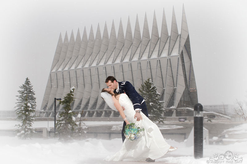 Wedding at the Air Force Academy in Colorado Springs, Colorado