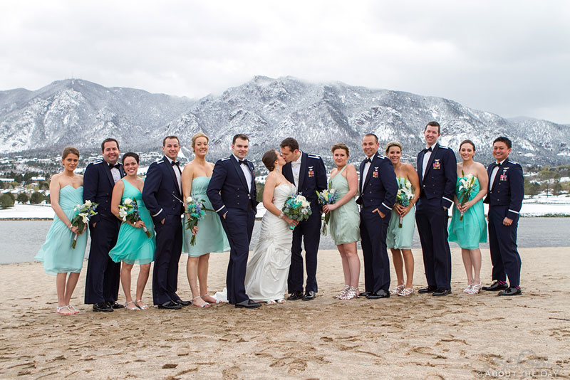 Wedding at the Air Force Academy in Colorado Springs, Colorado