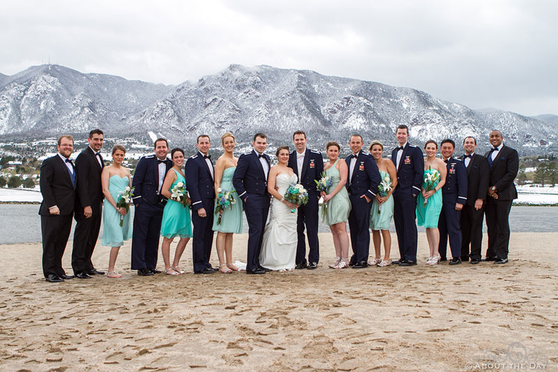 Wedding at the Air Force Academy in Colorado Springs, Colorado