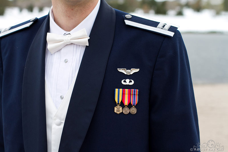 Wedding at the Air Force Academy in Colorado Springs, Colorado