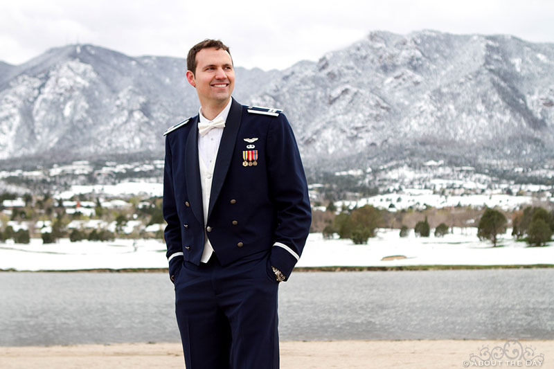 Wedding at the Air Force Academy in Colorado Springs, Colorado