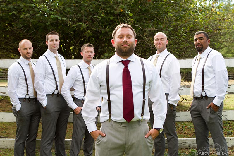 Groom and his groomsmen