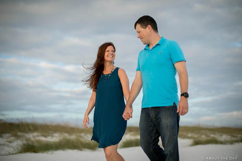 Josh & Rebecca's engagement photos on Princess Beach near Destin, FL