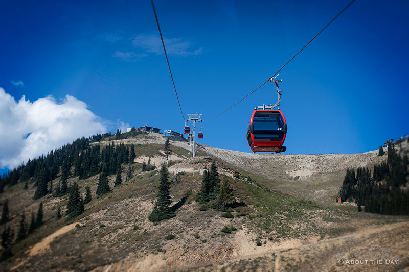 Crystal Mountian gondola's to the top