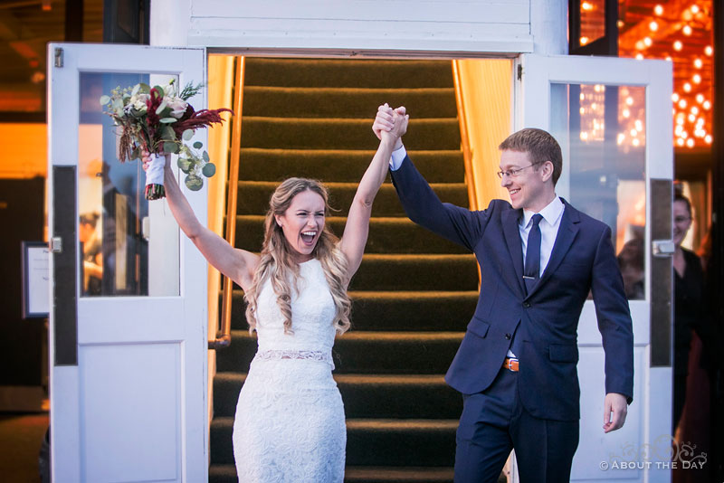 Announcing the Bride and Groom on The MV Skansonia