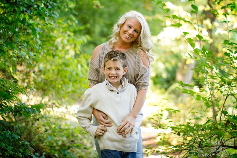 Bride to be and her new son at Rock Cut State Park