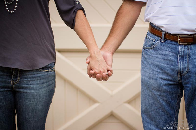 Engaged couple at the Filter Building & Pump House in Dallas, Texas