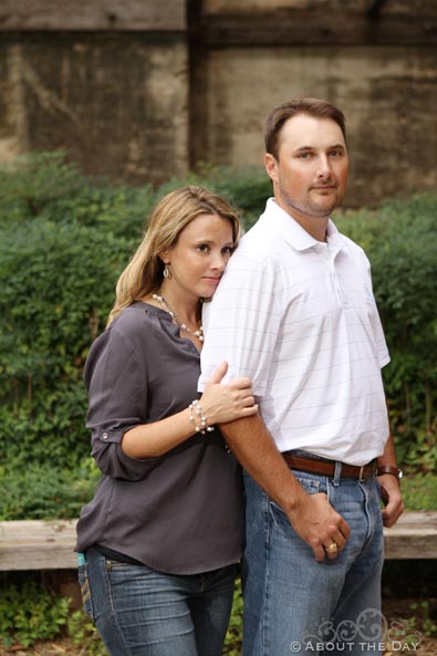 Engaged couple at the Filter Building & Pump House in Dallas, Texas