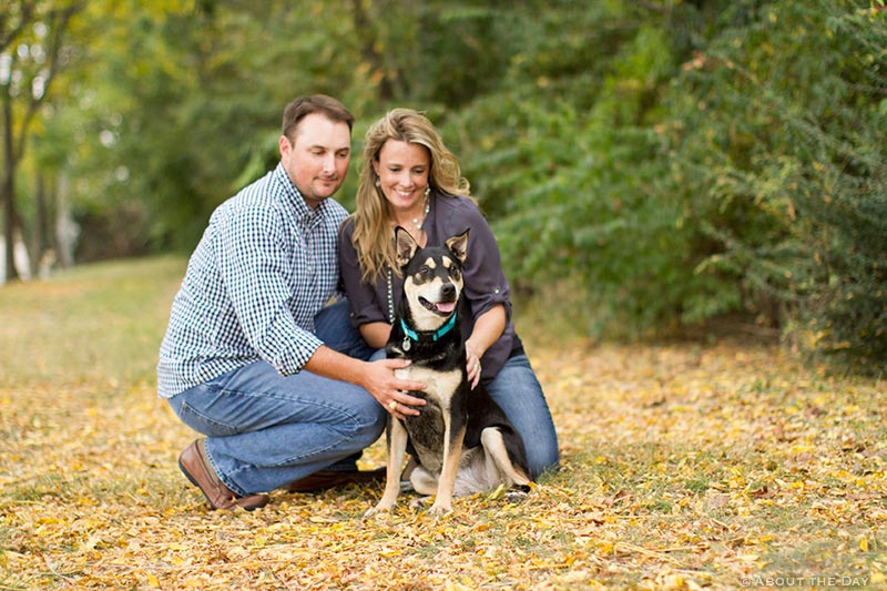 Engaged couple at the Filter Building & Pump House in Dallas, Texas