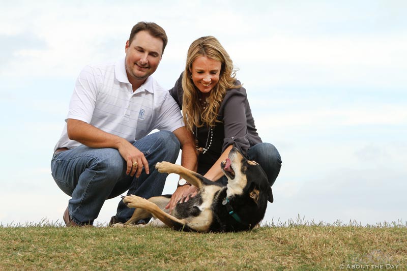 Engaged couple at the Filter Building & Pump House in Dallas, Texas