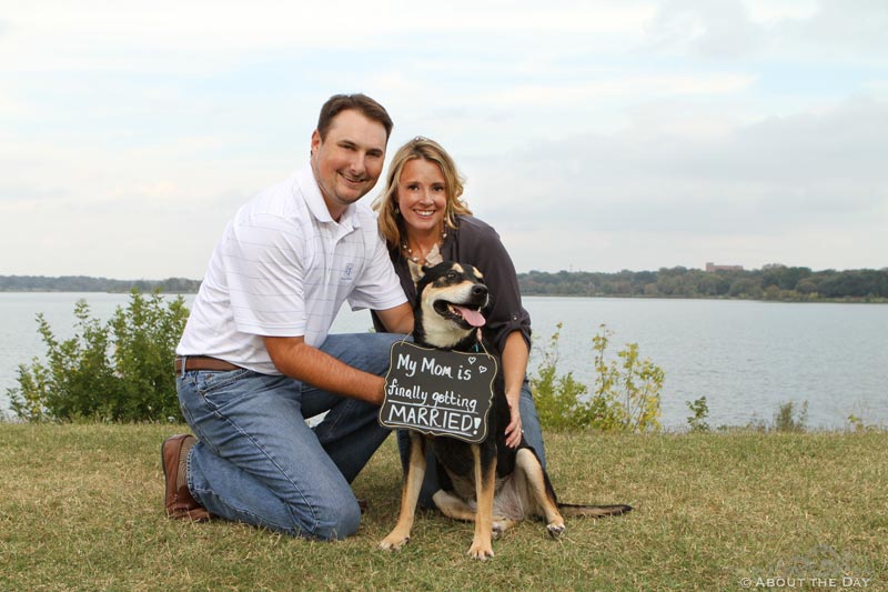 Engaged couple at the Filter Building & Pump House in Dallas, Texas