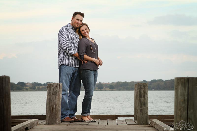 Engaged couple at the Filter Building & Pump House in Dallas, Texas