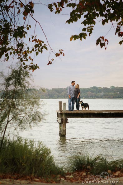 Engaged couple at the Filter Building & Pump House in Dallas, Texas