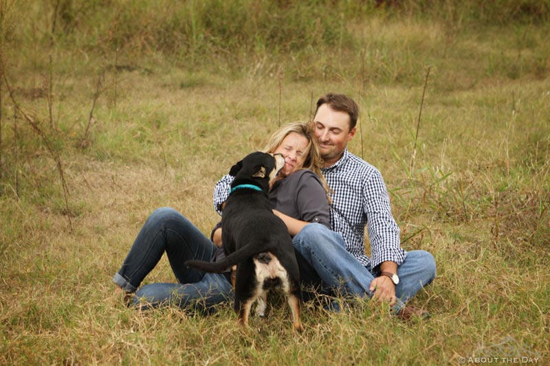 Engaged couple at the Filter Building & Pump House in Dallas, Texas