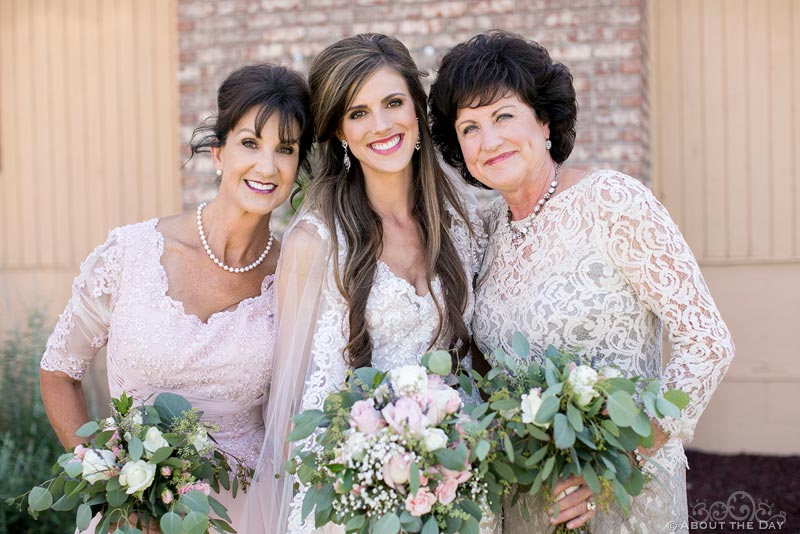 Gorgeous Bride and her mothers