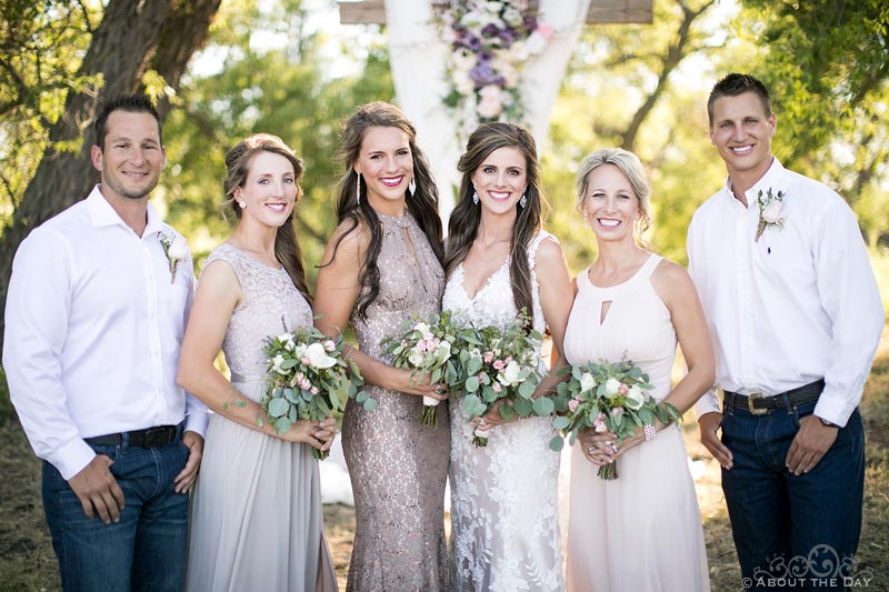 Bride with her siblings