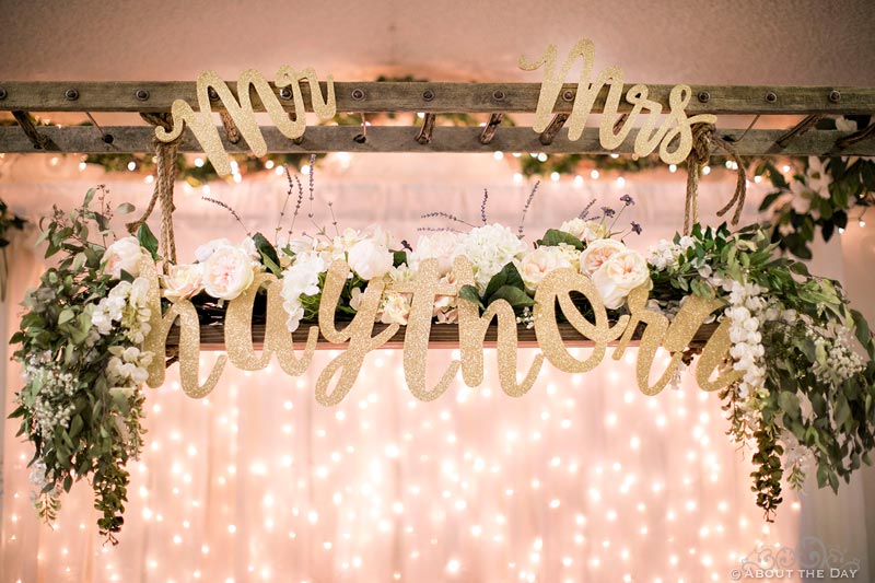 Wedding decor at Haythorn Land & Cattle Co