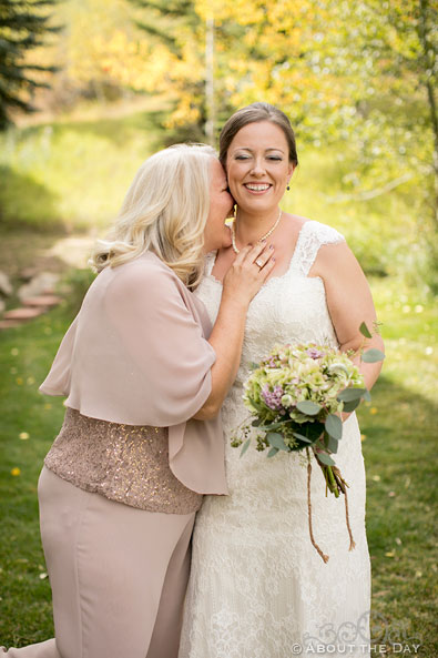 The Bride has her mother laughing