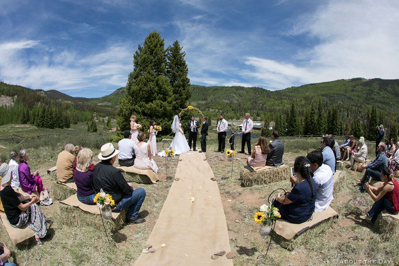 Hillside wedding in Platoro, Colorado