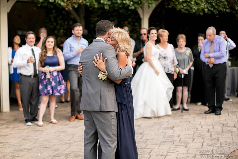 Groom dances with his mother