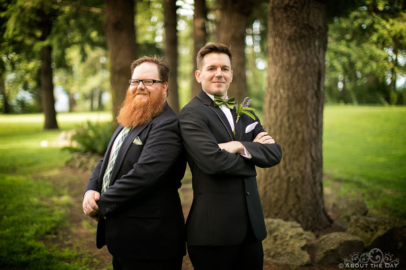 Groom and his best man