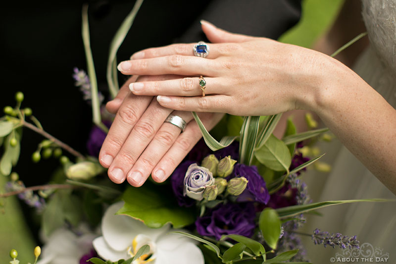Wedding Rings and Flowers