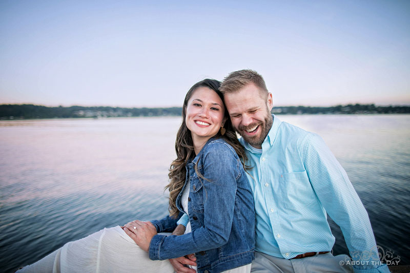 Ami has Eric laughing during their engagement photos