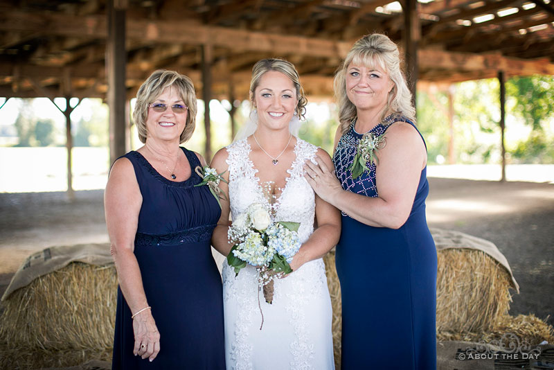 The Bride, her mother, and grandmother