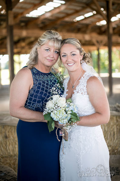 Karleigh and her mother pose for a beautiful image