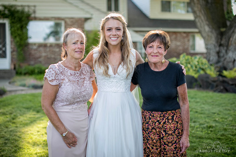 Courtney, her mother, and grandmother